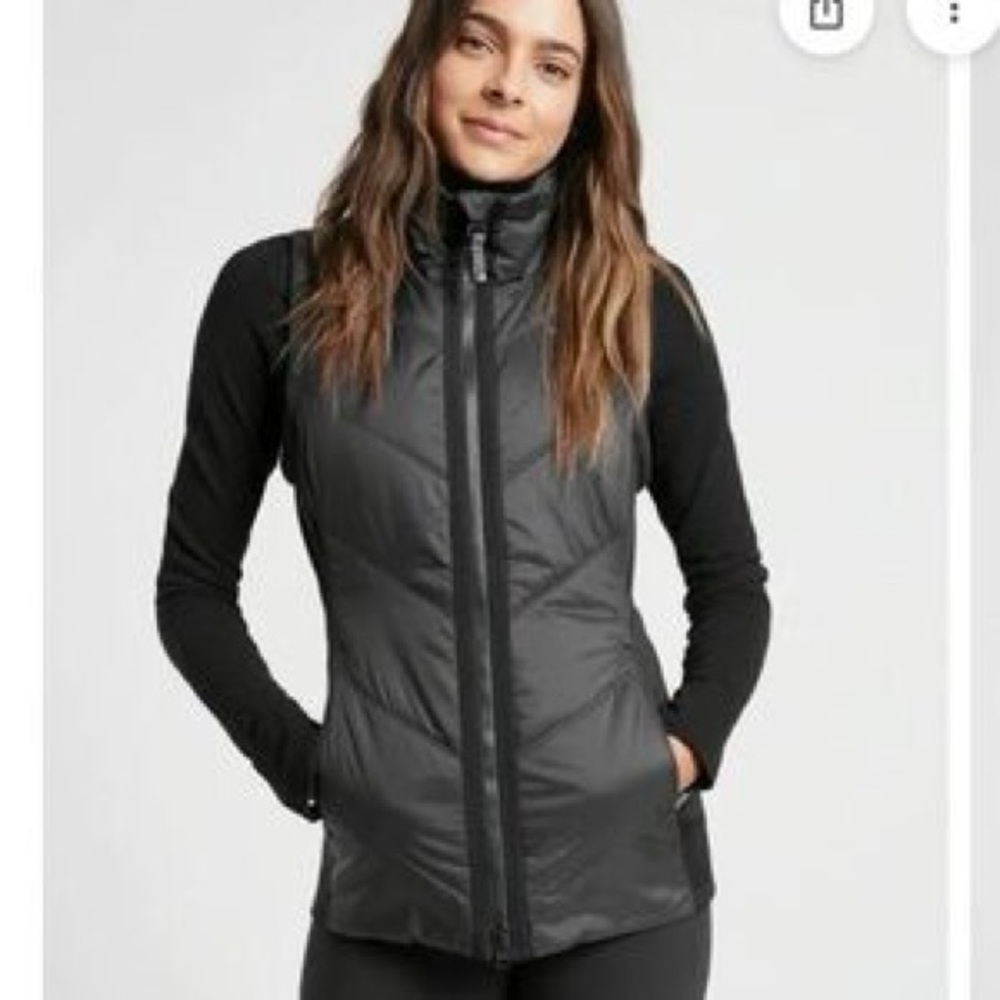 Athleta Black Vest size S
